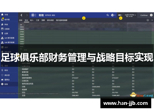 足球俱乐部财务管理与战略目标实现